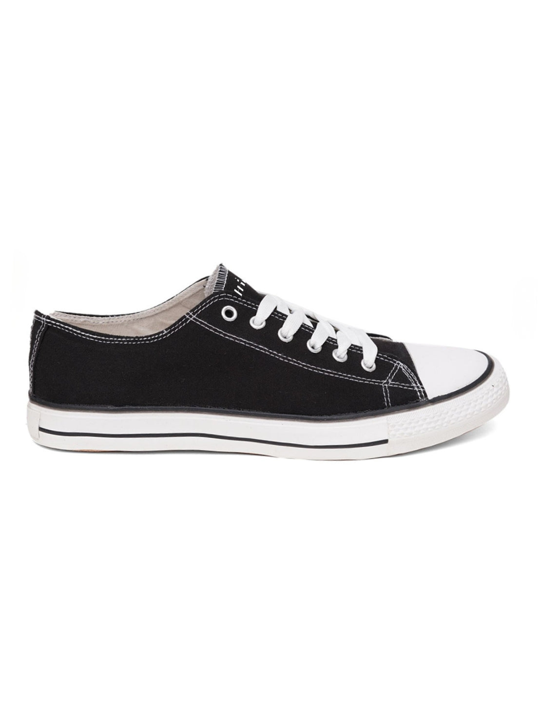 Hirolas Men's vulcanised Skateboard Sneaker Shoes - Black