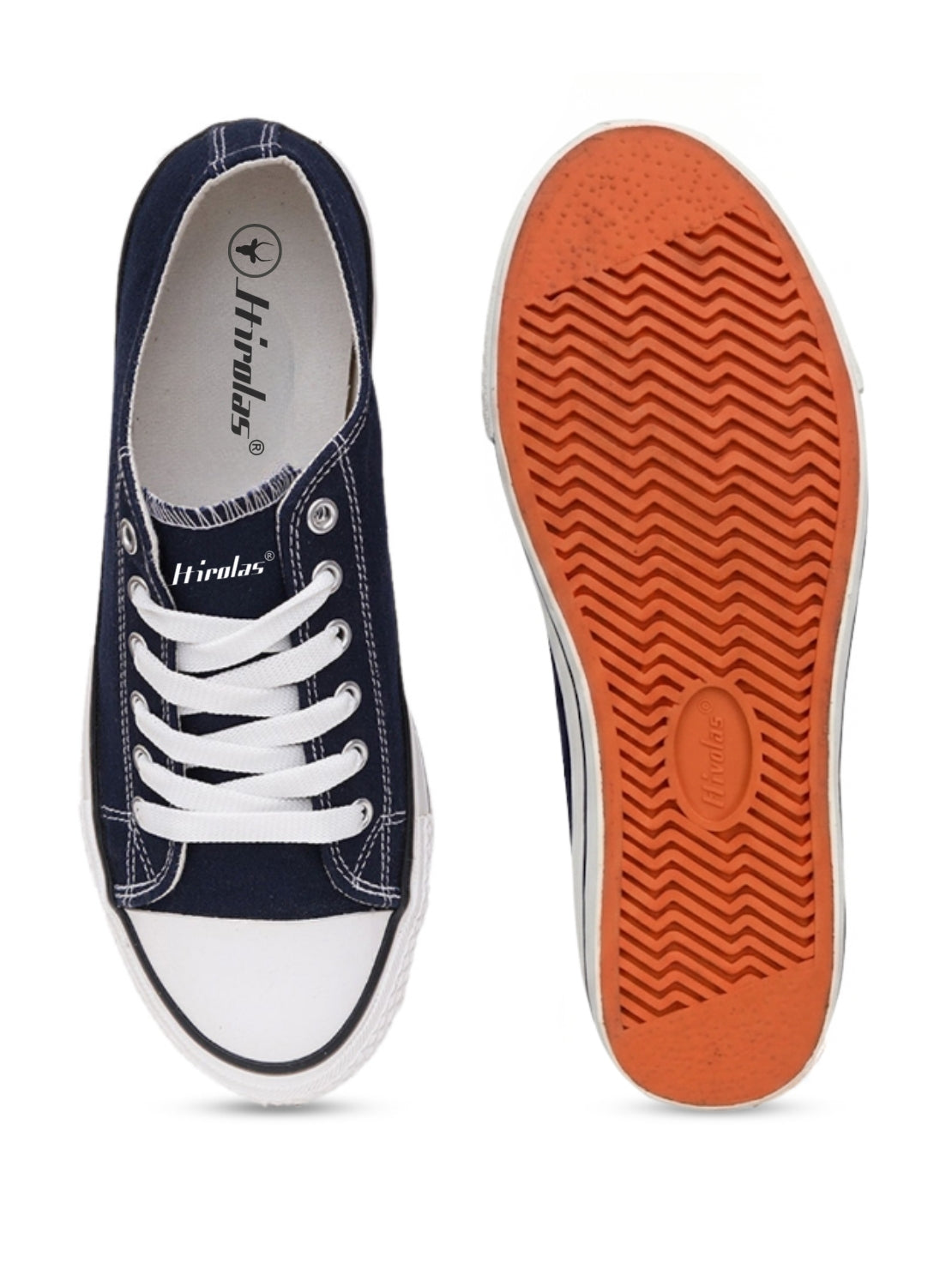 Hirolas® vulcanised Skateboard Sneaker Shoes for Men - Blue