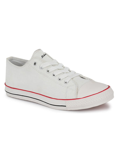 Hirolas vulcanized Skateboard Sneaker Shoes for Men - White