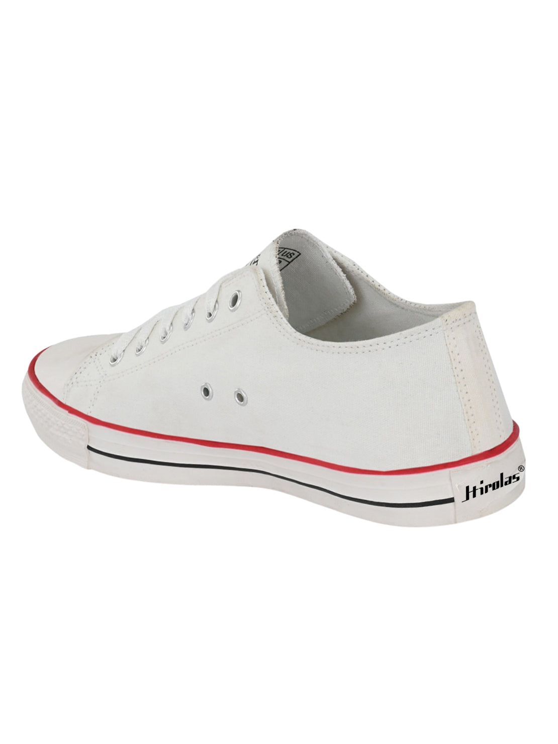 Hirolas vulcanized Skateboard Sneaker Shoes for Men - White