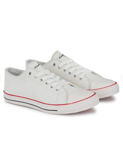 Hirolas vulcanized Skateboard Sneaker Shoes for Men - White