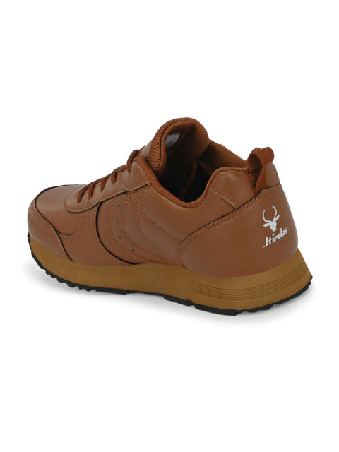 Hirolas® Men's Multi Sport Shock Absorbing Walking  Running Fitness Athletic Training Gym Fashion Sneaker Shoes - Tan