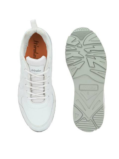 Hirolas® Men's Multi Sport Shock Absorbing Walking  Running Fitness Athletic Training Gym Fashion Sneaker Shoes - White