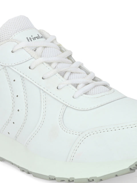 Hirolas® Men's Multi Sport Shock Absorbing Walking  Running Fitness Athletic Training Gym Fashion Sneaker Shoes - White