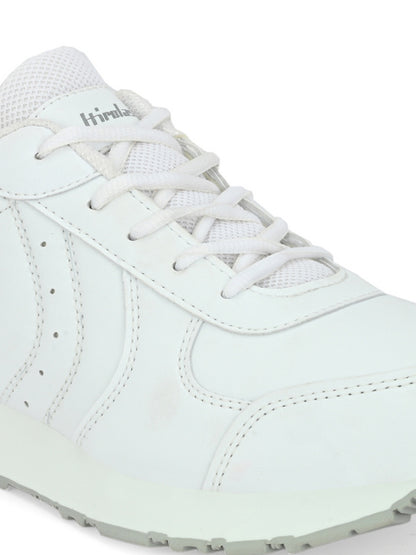 Hirolas® Men's Multi Sport Shock Absorbing Walking  Running Fitness Athletic Training Gym Fashion Sneaker Shoes - White