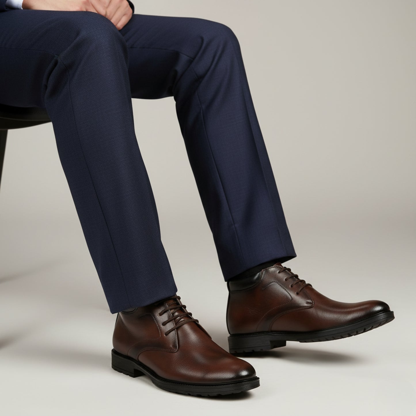 Hirolas® Men's Street line Brown Ankle Boots