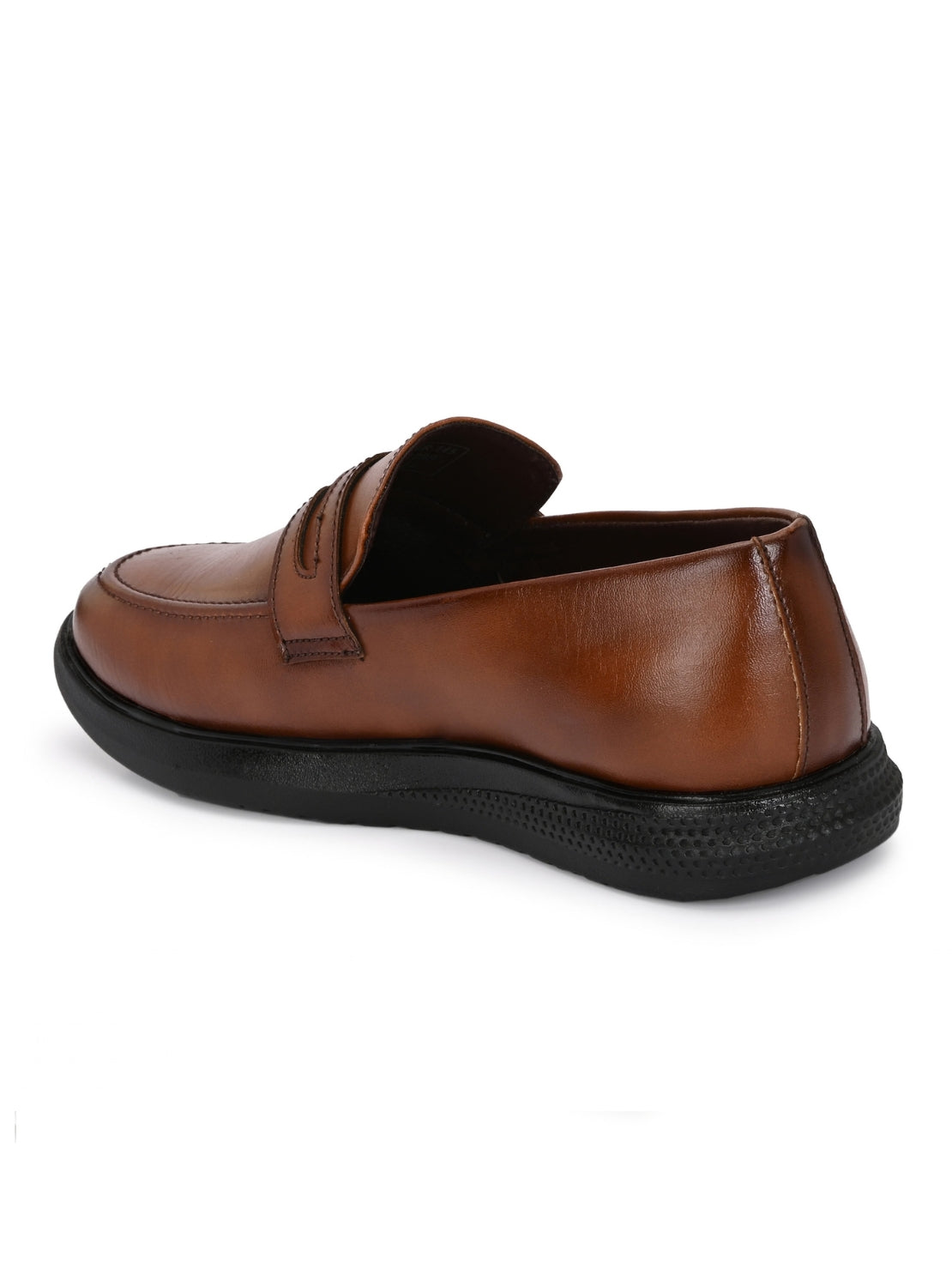 Hirolas Men's Tan Penny Loafer Slip-on Formal Shoes