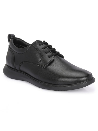 Hirolas Men's FeatherWalk Black Lace-up Light weight Derby Formal Shoe