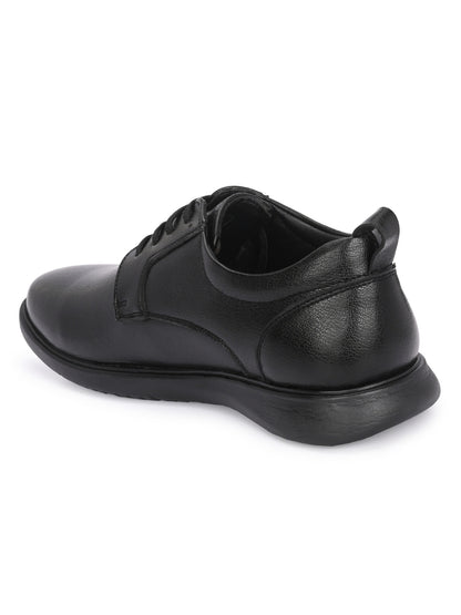 Hirolas Men's FeatherWalk Black Lace-up Light weight Derby Formal Shoe