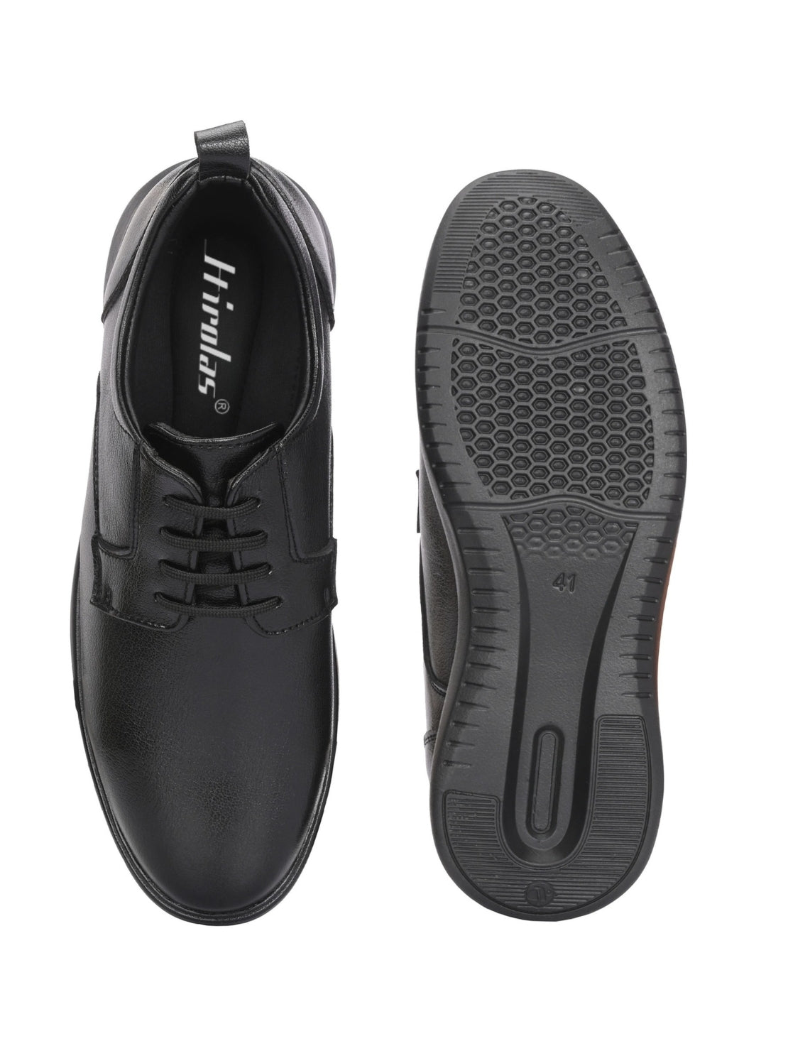 Hirolas Men's FeatherWalk Black Lace-up Light weight Derby Formal Shoe