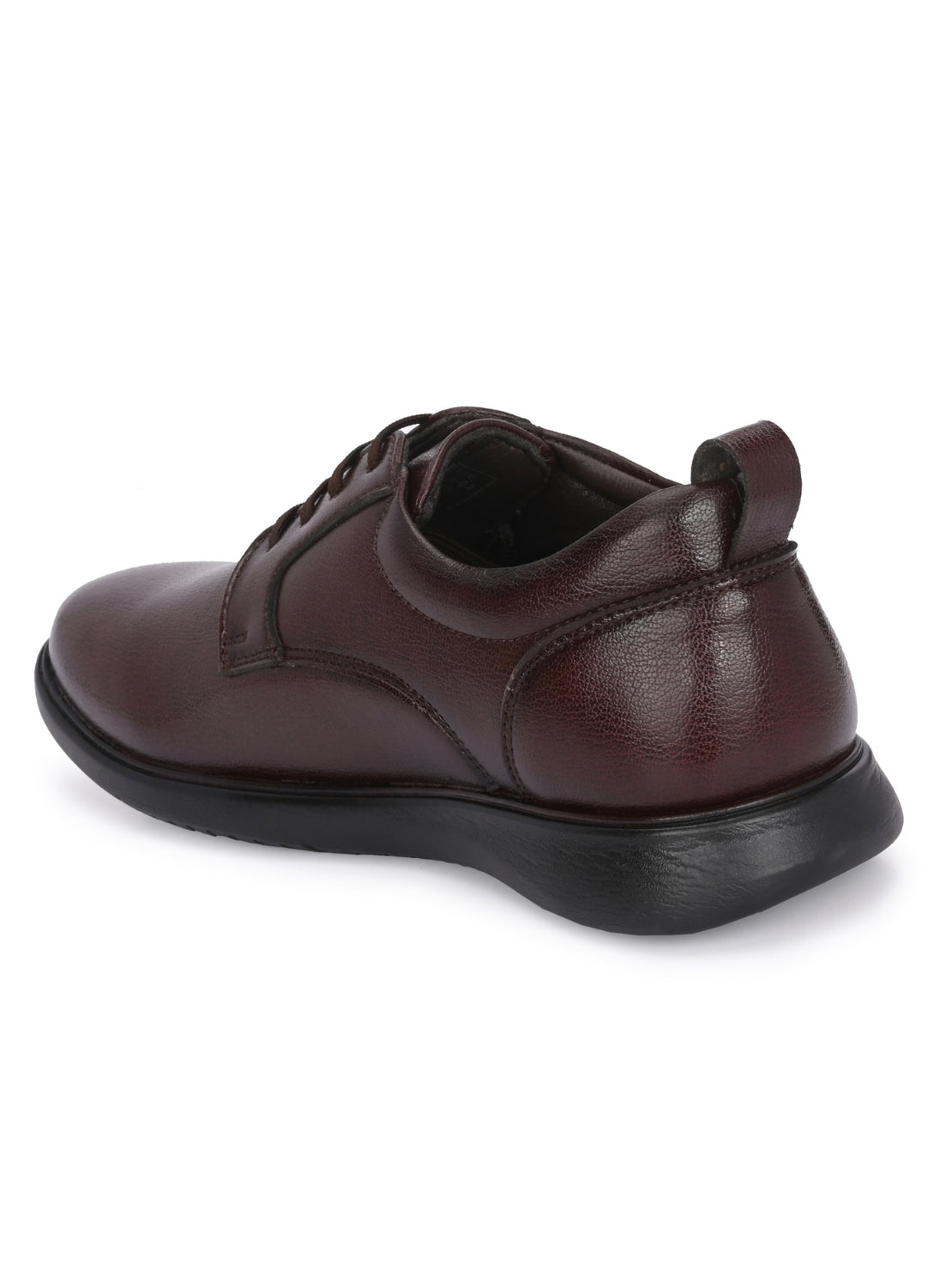 Hirolas Men's FeatherWalk Brown Lace-up Light weight Derby Formal Shoes