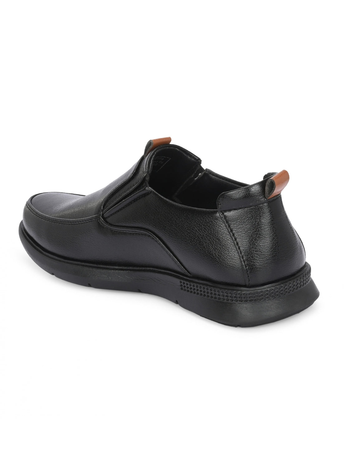 Hirolas Men's FeatherWalk Black Lightweight Semi Formal Shoes Business Casual Wear Slip-on Shoes