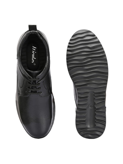 Hirolas Men's FeatherWalk Black Lace-up Light weight Derby Formal Shoes