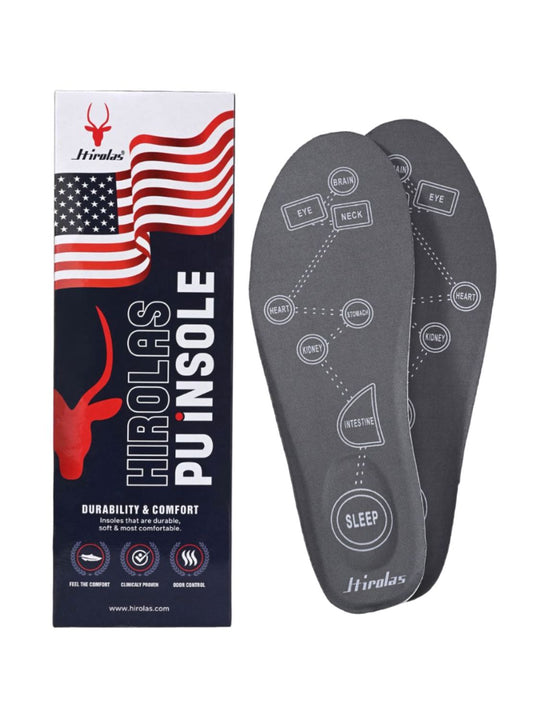 Hirolas Grey PU Insole foam Shoe Heels for all Shoes makes shoes Super Soft & Comfortable | PU Insoles|Cushioning for Feet Relief, Comfortable Insoles