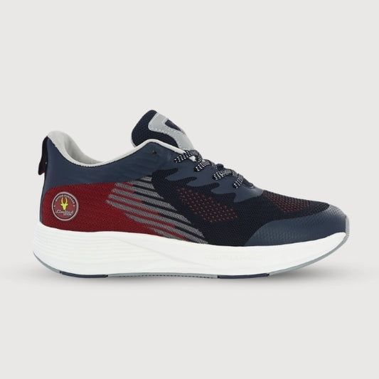 Hirolas Men's Blue/Maroon Elite Shock Absorbing Walking Running Fitness Athletic Training Gym Fashion Sport Shoes (HRLMP01BLU)