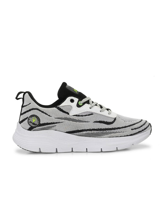 Hirolas Men's  Cloudwalk Knitted Sports Running Sneakers Shoes. - Light Grey/Black HRLMP04GRB