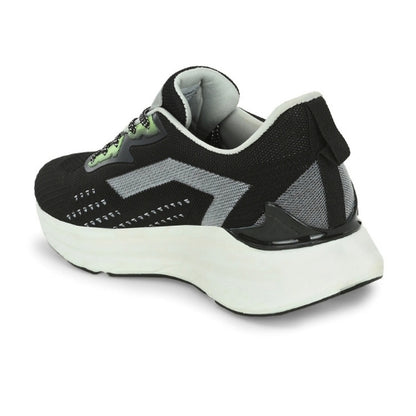 Hirolas Men's Cloudwalk Knitted Running Sport Shoes - Black/Grey HRLMP05BLK