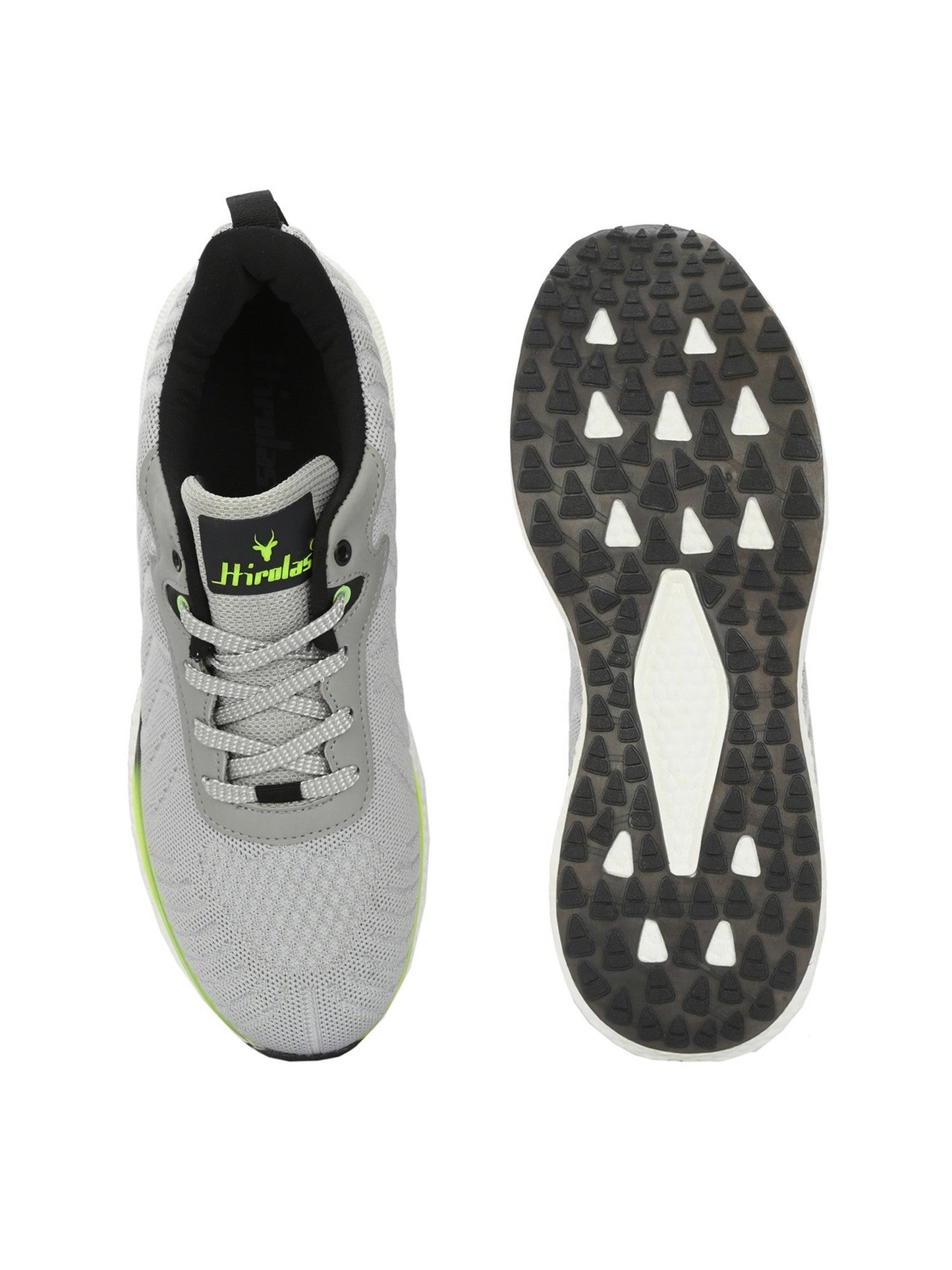 Hirolas® Men's  Cloudwalk Knitted Running Sport Shoes. - Grey HRLMP06GRY