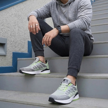 Hirolas Men's FlexKnit Running Sport Shoes - Grey HRLMP07GRY