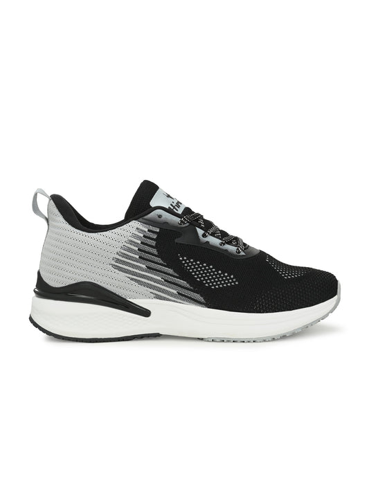 Hirolas Men's FlexKnit Running Sport Shoes - BlackGrey HRLMP08BGR
