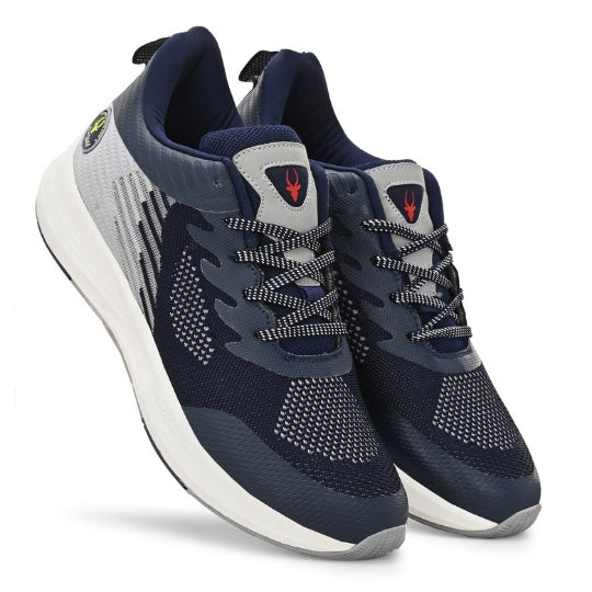 Hirolas Men's Blue Elite Shock Absorbing Walking Running Fitness Athletic Training Gym Fashion Sport Shoes HRLMP01NAVY