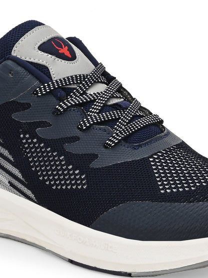 Hirolas Men's Blue Elite Shock Absorbing Walking Running Fitness Athletic Training Gym Fashion Sport Shoes HRLMP01NAVY