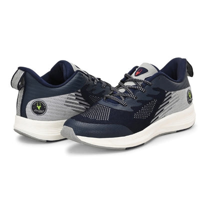 Hirolas Men's Blue Elite Shock Absorbing Walking Running Fitness Athletic Training Gym Fashion Sport Shoes HRLMP01NAVY