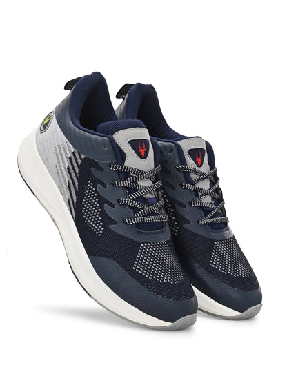 Hirolas Men's Blue Elite Shock Absorbing Walking Running Fitness Athletic Training Gym Fashion Sport Shoes HRLMP01NAVY