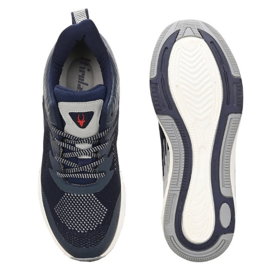 Hirolas Men's Blue Elite Shock Absorbing Walking Running Fitness Athletic Training Gym Fashion Sport Shoes HRLMP01NAVY