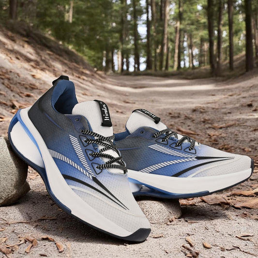 Hirolas Men's AirBlaze Mesh Running Sport Shoes Navy/White HRLMP13BLU