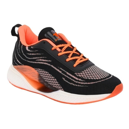 Hirolas Men's Cloudwalk Knitted Running Sneakers Sport Shoes Black
