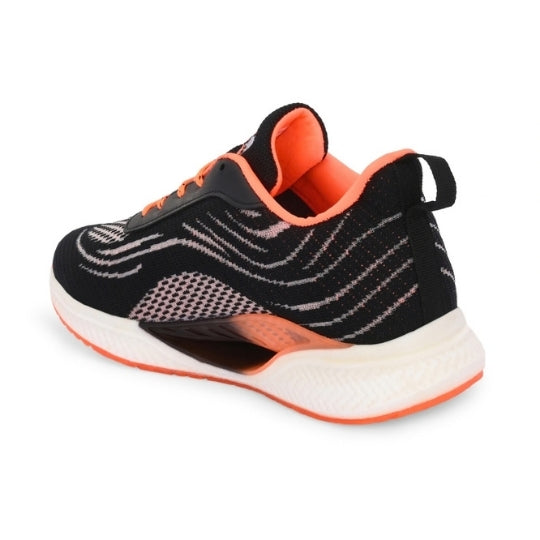 Hirolas Men's Cloudwalk Knitted Running Sneakers Sport Shoes Black