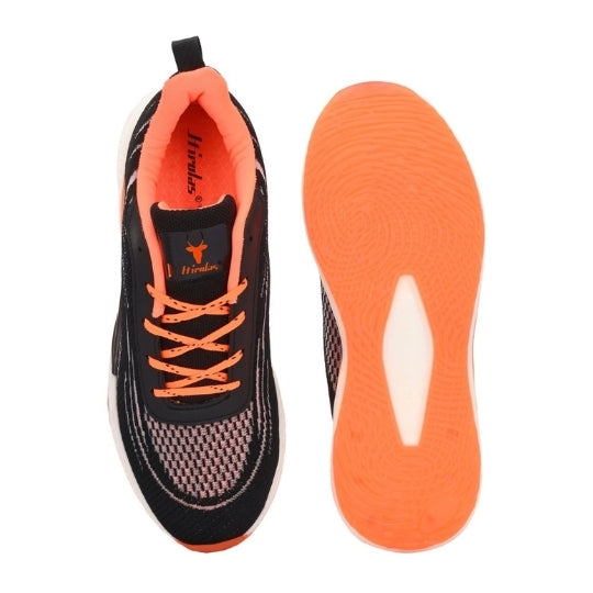 Hirolas Men's Cloudwalk Knitted Running Sneakers Sport Shoes Black