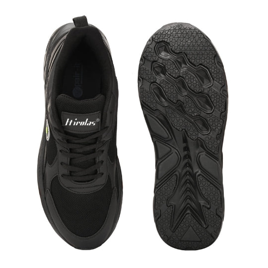 Hirolas Velocity Men's Walking Running Fitness Athletic Training Gym Fashion Sport Shoes Black