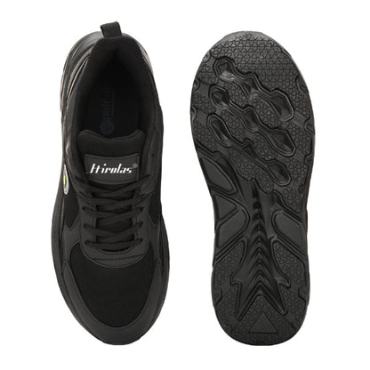 Hirolas Velocity Men's Walking Running Fitness Athletic Training Gym Fashion Sport Shoes Black