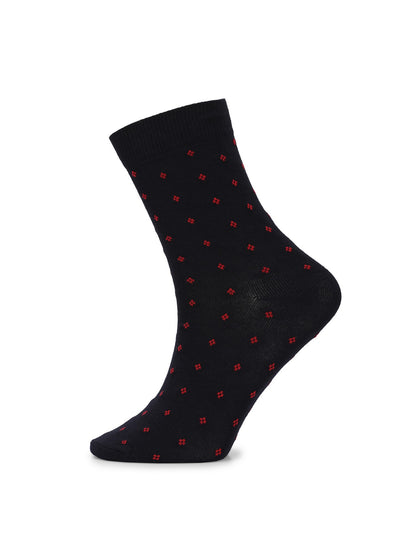 Hirolas Cotton Anti-Odour Breathable Antibacterial business Formal/office wear Crew full length Socks for Men (Free Size) | Made with 100% Combed Cotton and Spandex (Navy, Dark Grey, Light Grey) - Pack of 3 socks