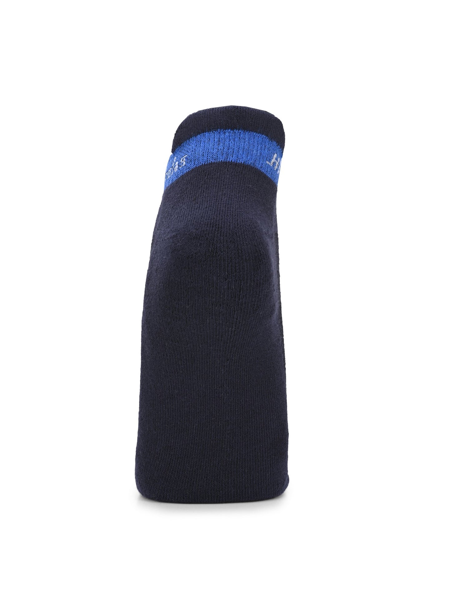 Hirolas thick cotton Half Terry cushioned Anti-Odour Breathable Antibacterial Gym, Running, Performance Athletic Running Ankle length Sports Socks for Men (Free Size) | Made with 100% Combed Cotton and Spandex (Black, Navy, White) - Pack of 3 socks