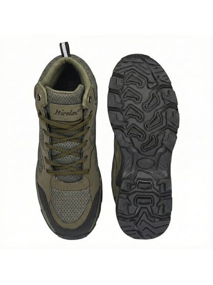 Hirolas Men's Outdoor Walking & Trekking Ankle Shoes - Olive