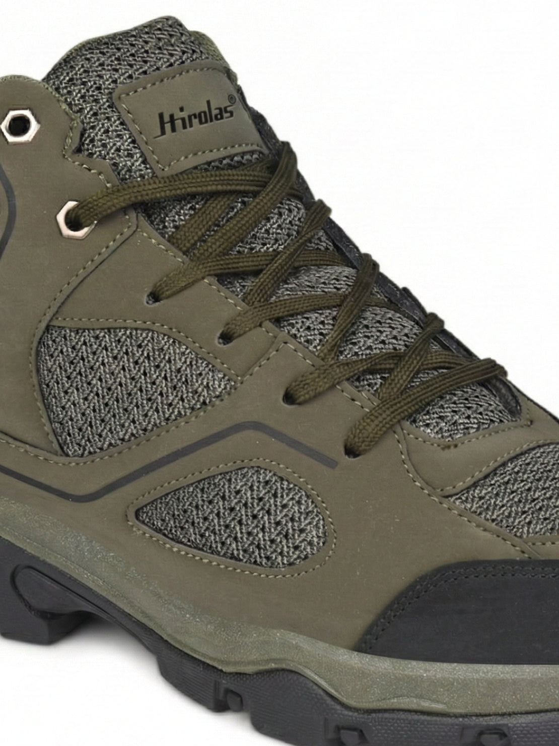 Hirolas Men's Outdoor Walking & Trekking Ankle Shoes - Olive