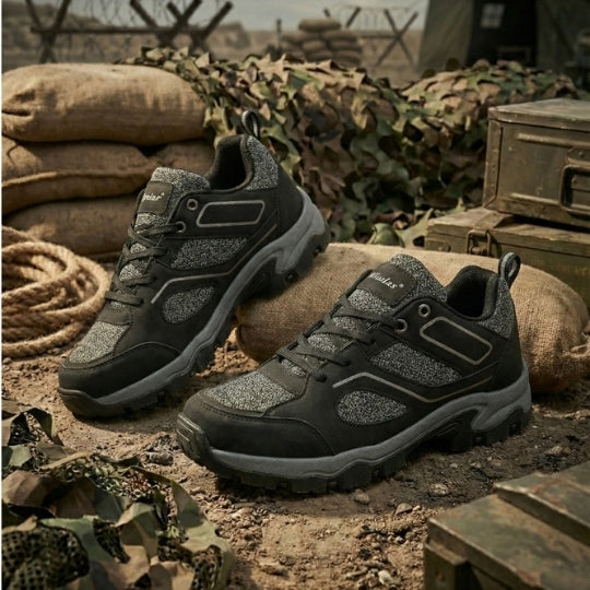 Hirolas Men's Outdoor Walking & Trekking  Shoes - Black