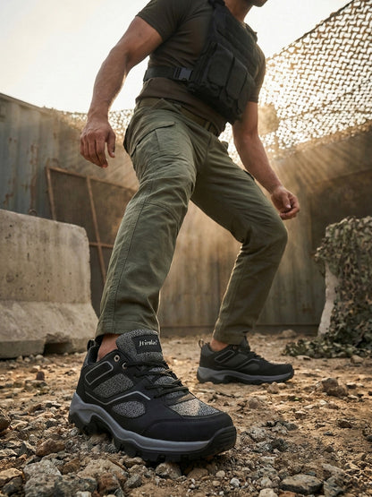 Hirolas Men Outdoor Walking & Trekking  Shoes - Black