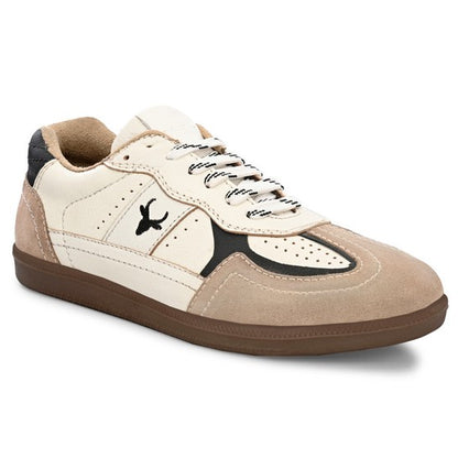 Hirolas Unisex PhoeniXX v1.0 Handmade Leather Sneaker Shoes for Men's & women | Retro Court Sneaker | Lifestyle Casual comfort Shoes | Cream Beige