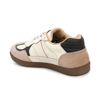 Hirolas Unisex PhoeniXX v1.0 Handmade Leather Sneaker Shoes for Men's & women | Retro Court Sneaker | Lifestyle Casual comfort Shoes | Cream Beige