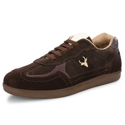 Hirolas Unisex PhoeniXX v1.0 Handmade Suede Leather Sneaker shoes for Men's & women | Retro Court Sneaker | Lifestyle Casual Comfort Shoes | Cocoa Brown |