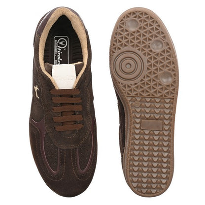 Hirolas Unisex PhoeniXX v1.0 Handmade Suede Leather Sneaker shoes for Men's & women | Retro Court Sneaker | Lifestyle Casual Comfort Shoes | Cocoa Brown |