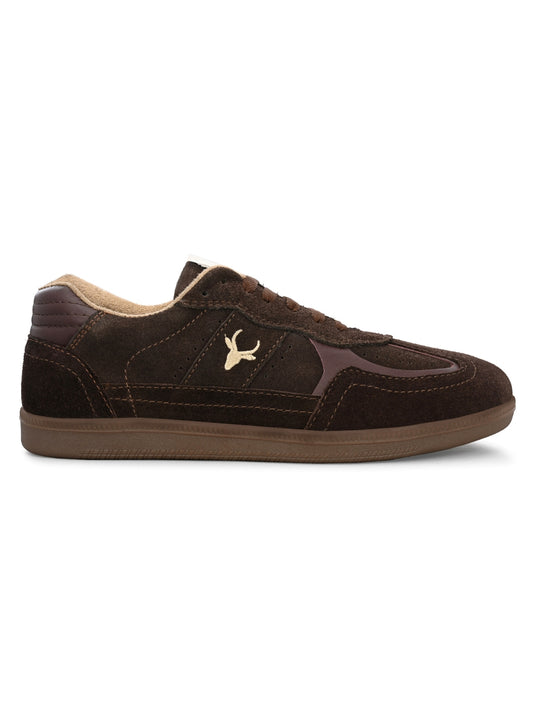 Hirolas Unisex PhoeniXX v1.0 Handmade Suede Leather Sneaker shoes for Men's & women | Retro Court Sneaker | Lifestyle Casual Comfort Shoes | Cocoa Brown |