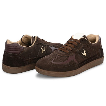 Hirolas Unisex PhoeniXX v1.0 Handmade Suede Leather Sneaker shoes for Men's & women | Retro Court Sneaker | Lifestyle Casual Comfort Shoes | Cocoa Brown |