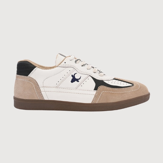Hirolas PhoeniXX v1.0 Handmade Leather Sneaker for Men & Women's Sneaker Shoes| Retro Court Sneaker | Lifestyle Casual comfort Shoes | Beige Cream | Unisex