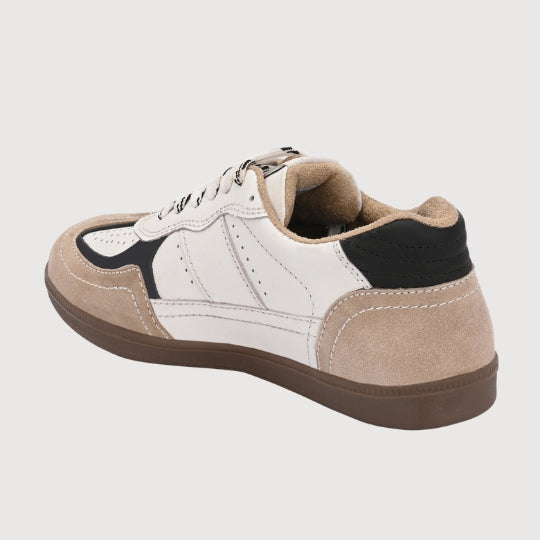 Hirolas PhoeniXX v1.0 Handmade Leather Sneaker for Men & Women's Sneaker Shoes| Retro Court Sneaker | Lifestyle Casual comfort Shoes | Beige Cream | Unisex