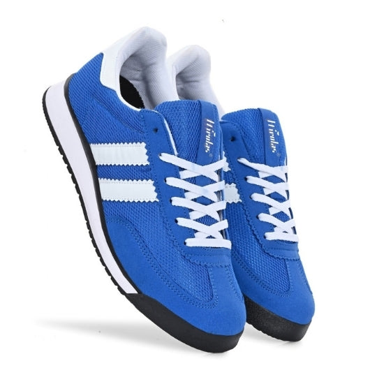 Hirolas Men's Blue Running Shoes  Lightweight Breathable Mesh Sneaker with Cushioning & Comfort Sole HRLSN01BLU